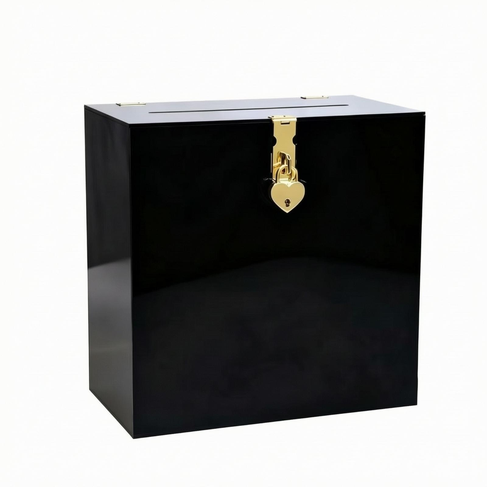 투명한 아크릴 소재의 웨딩 카드 보관함으로, 봉투와 답 - Wedding Card Box 리뷰 및 가격