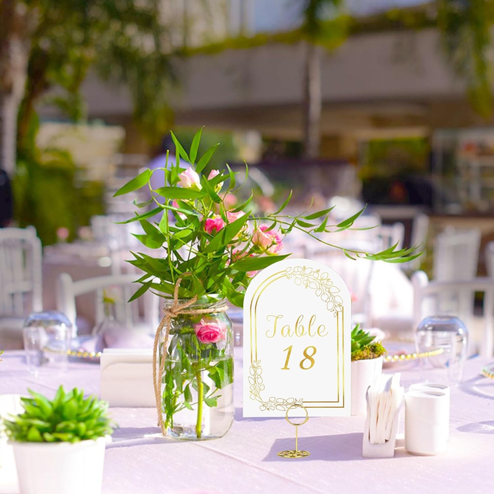 AT19 웨딩 테이블 번호표 1-20, 테이블 번호표  - Table Number Gold 리뷰 및 가격