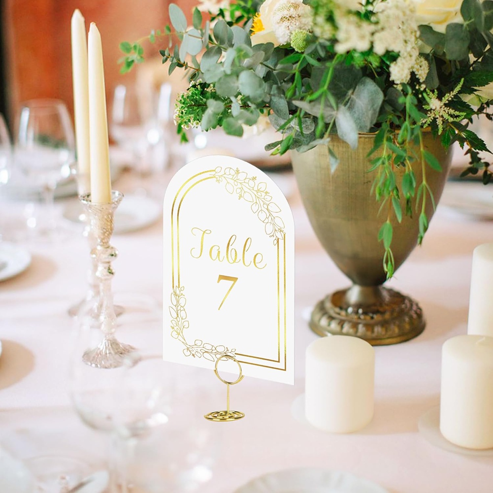 AT19 웨딩 테이블 번호표 1-20, 테이블 번호표  - Table Number Gold 리뷰 및 가격