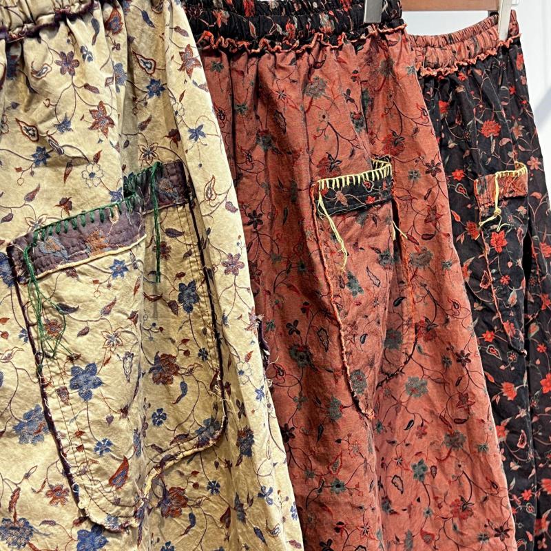 오리지널 디자인 빈티지 자카드 느슨한 발목 길이 바지  - Good Floral & Wedding Decor Supply Photos 리뷰 및 가격