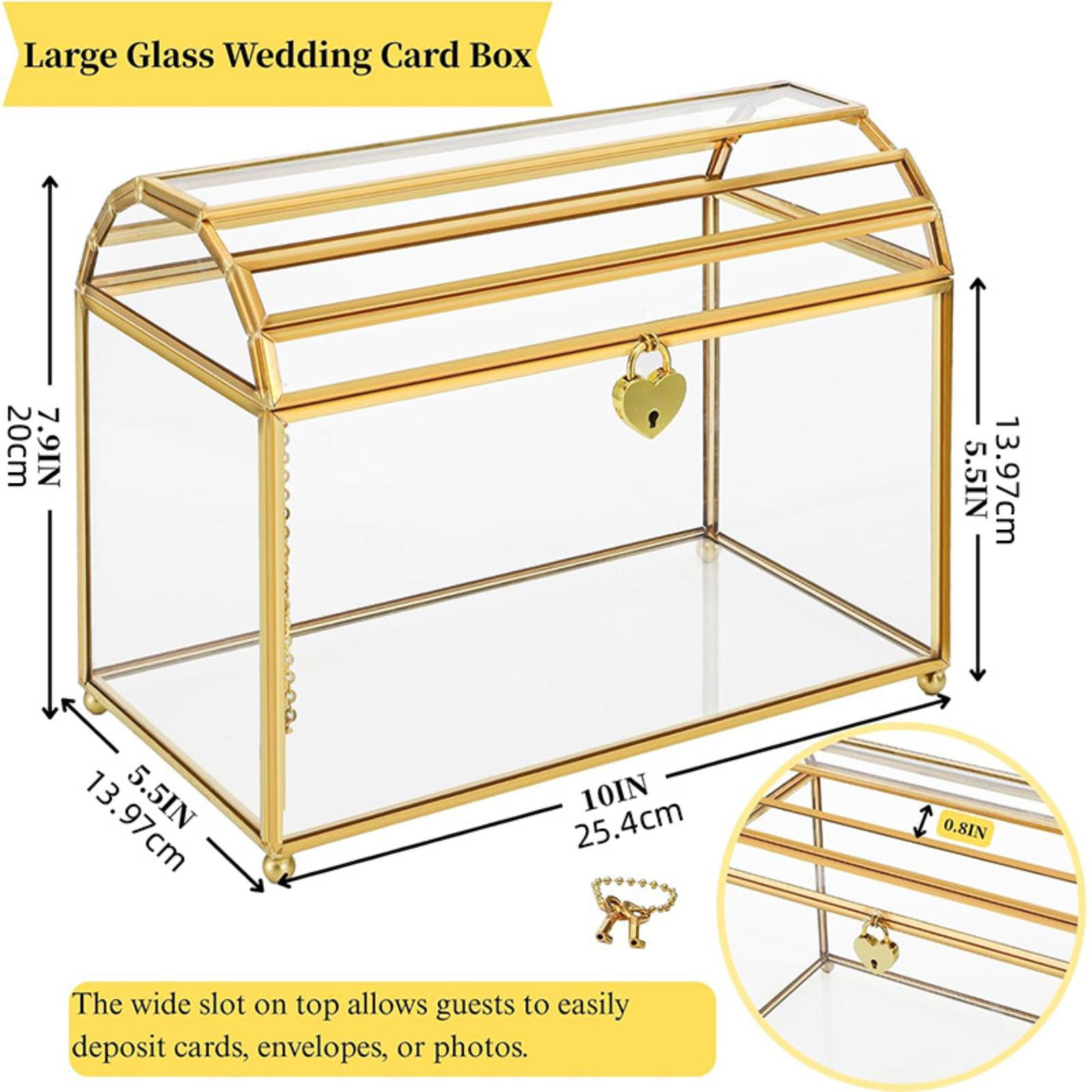 이벤트 졸업 파티 생일을 위한 유리 웨딩 카드 상자 보 - Wedding Card Box 리뷰 및 가격