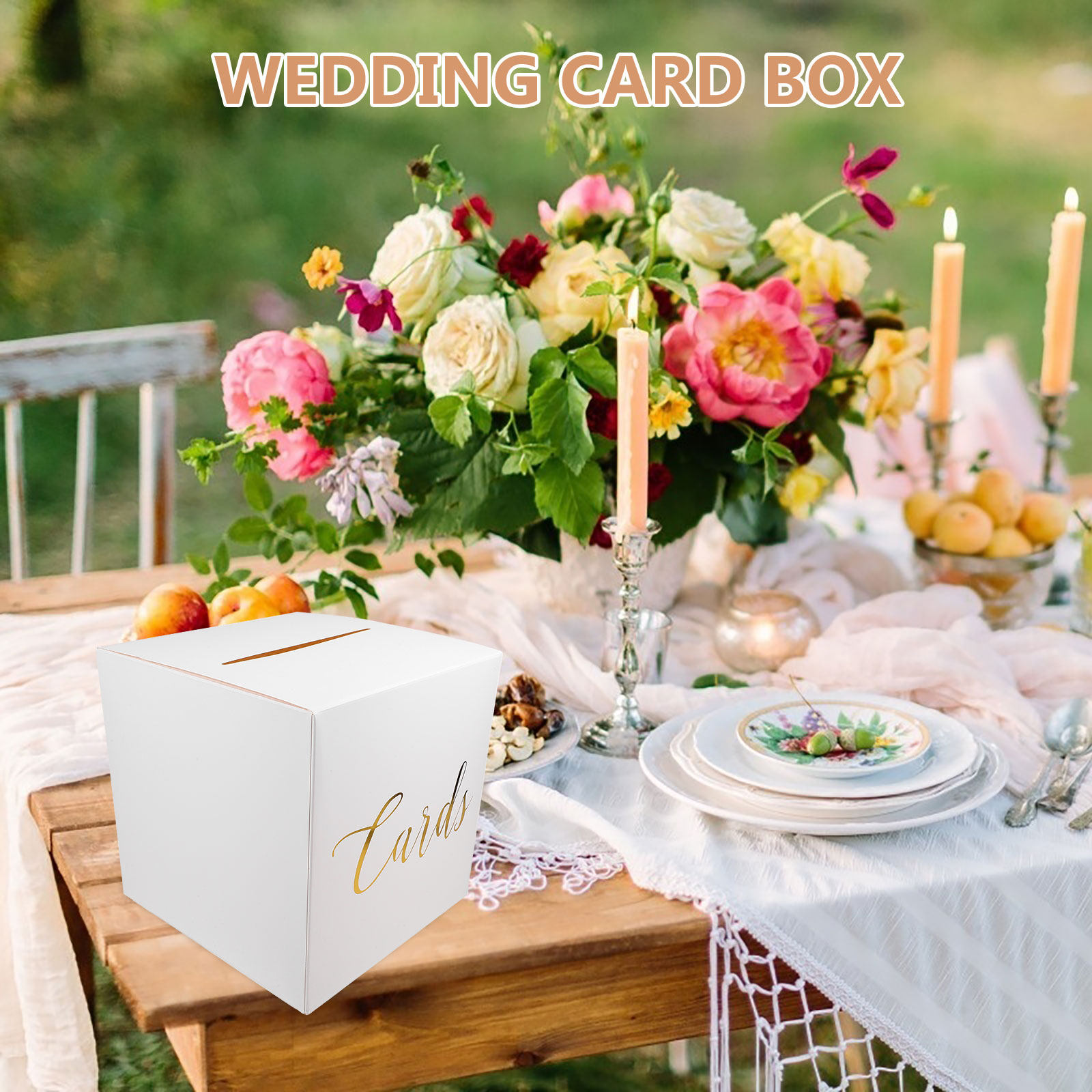 1세트 웨딩 카드 상자, 빈티지 스타일 선물 상자, 웨 - Wedding Card Box 리뷰 및 가격