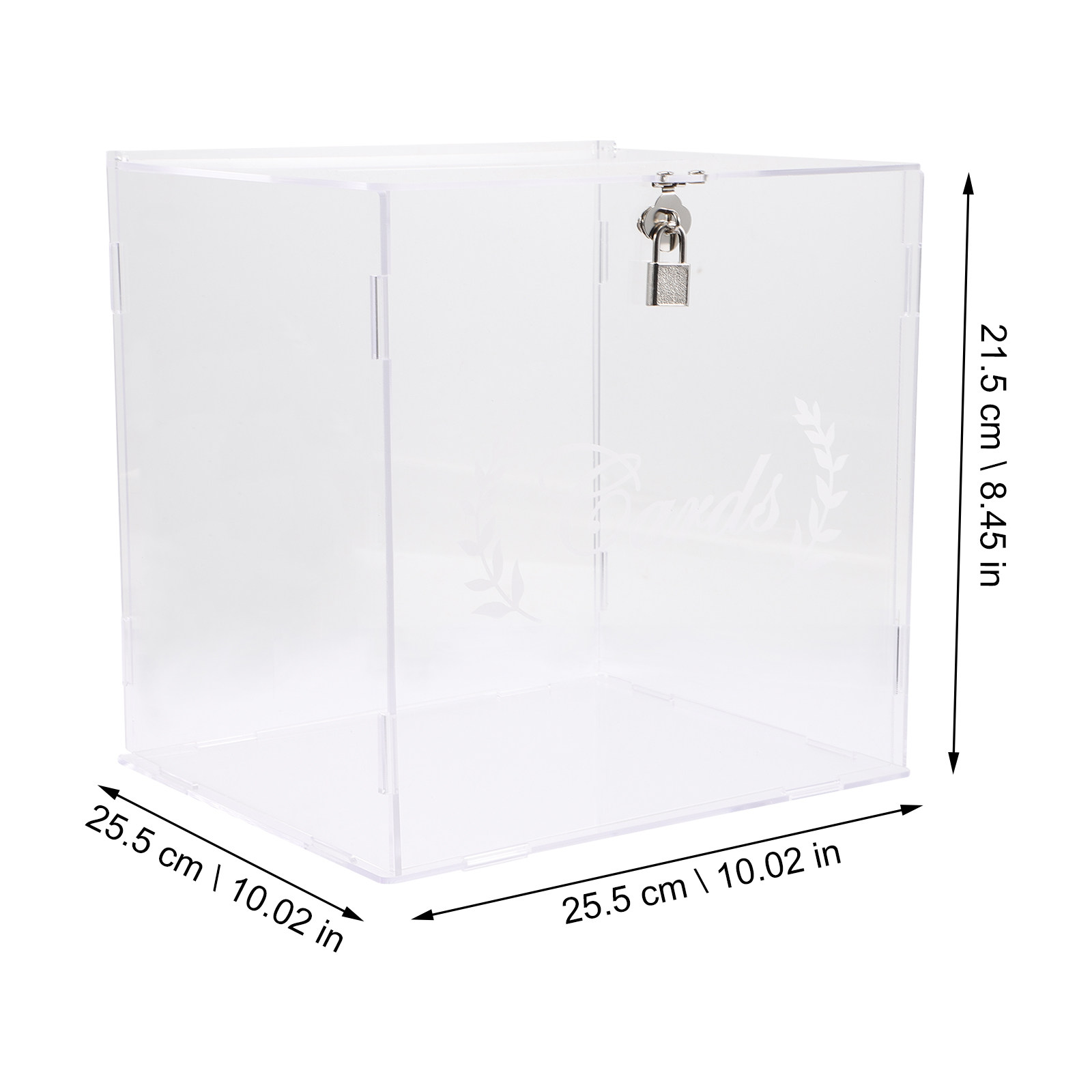 아크릴 소재의 투명 웨딩 카드 보관함으로, 리셉션 테이 - Wedding Card Box 리뷰 및 가격